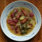 sausage, kale, potato and bean soup