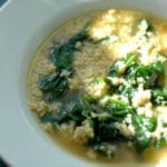 stracciatella with spinach stracciatella with spinach