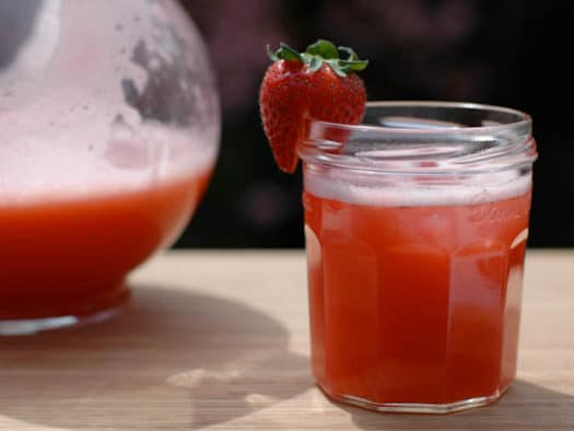 strawberry vanilla agua fresca