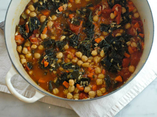 Kale Chickpea Tomato Stew