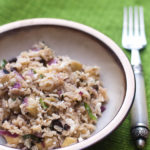 Eggplant and Brown Rice Salad