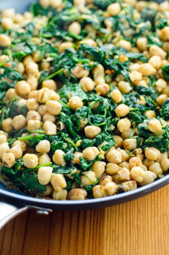 Quick Indian Spinach and Chickpea Curry