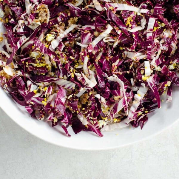 Zuni Cafe Radicchio Salad in a white bowl