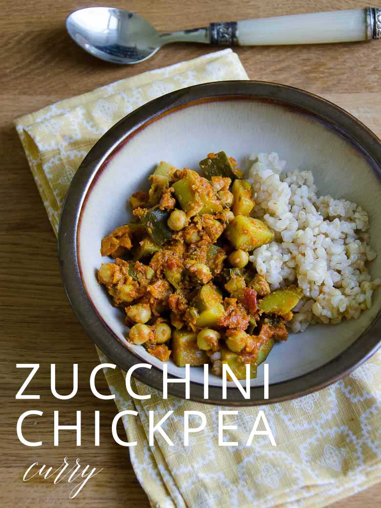 Considered Comfort Zucchini and Chickpea Curry Umami Girl