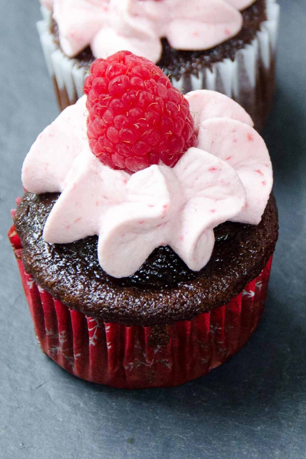 Large Batch Chocolate Cupcakes with Whipped Cream Frosting Umami Girl