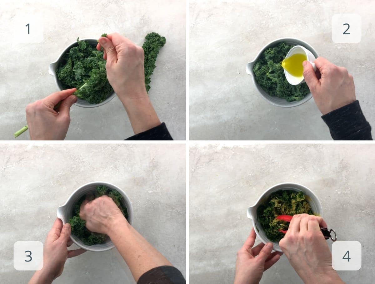Massaged Kale Salad with Nutritional Yeast (Vegan) Umami Girl