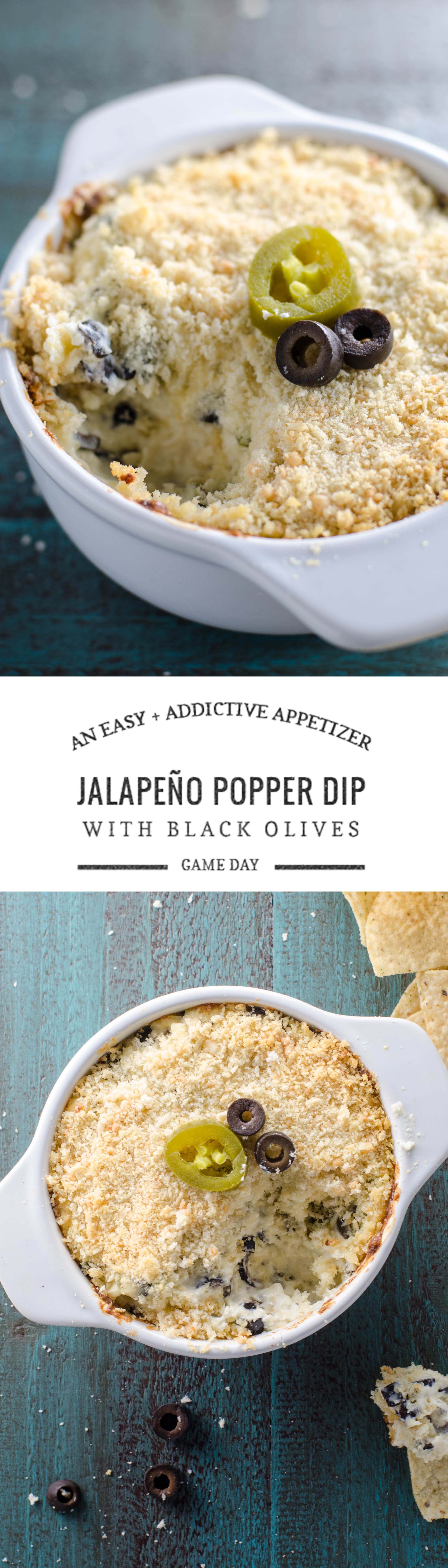"OlivePeño" Olive Jalapeño Popper Dip for Game Day Umami Girl
