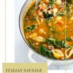 italian sausage soup with white beans and spinach