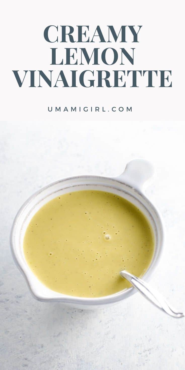 Creamy Lemon Vinaigrette Umami Girl