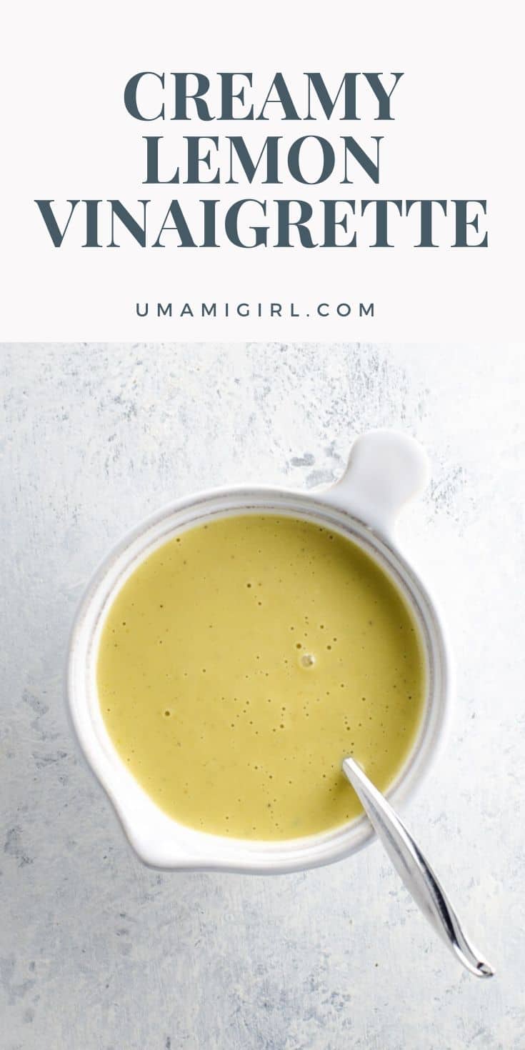 Creamy Lemon Vinaigrette Umami Girl