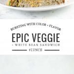 Epic Veggie Sandwich with White Bean Spread | Umami Girl