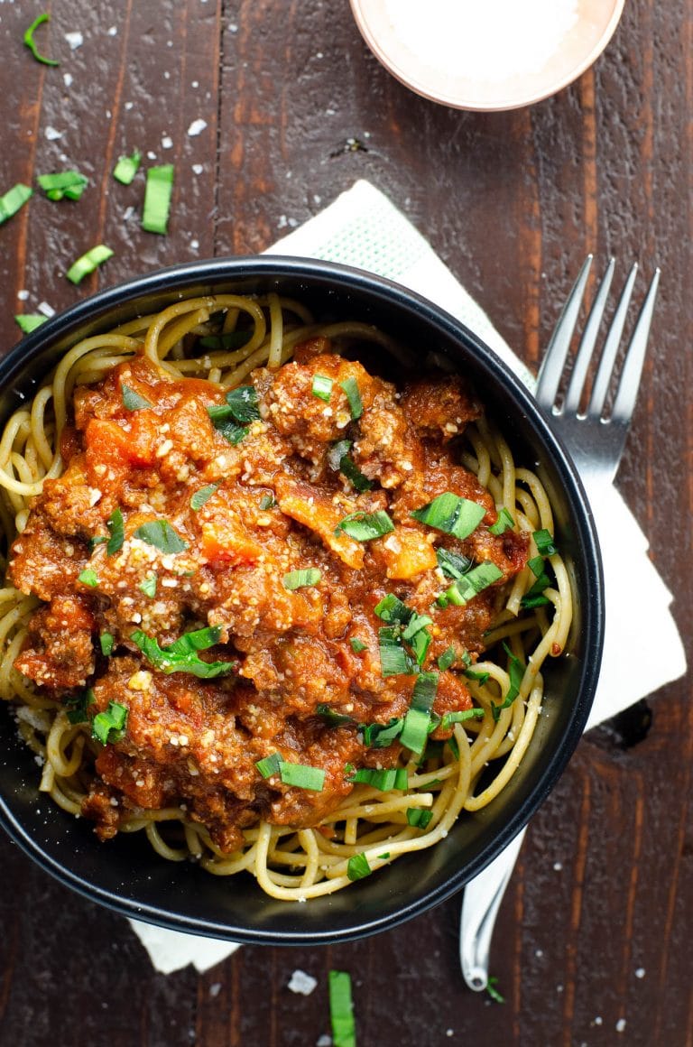 Spaghetti Bolognese Recipe (Pasta with meat sauce) Umami Girl