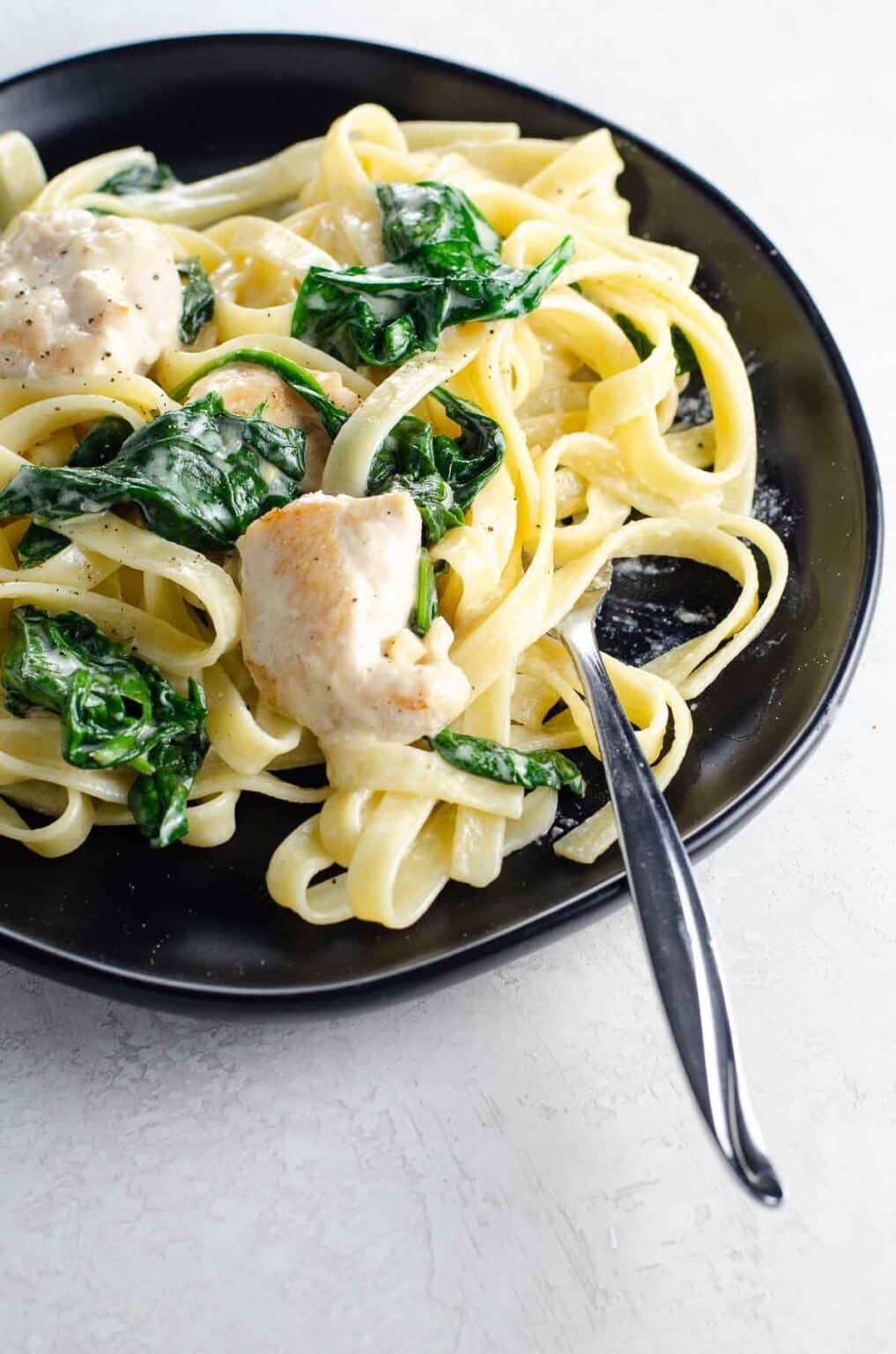 Chicken Alfredo with Spinach Umami Girl
