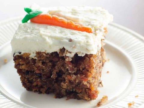 Easy Carrot Cake Recipe with Not-Too-Sweet Cream Cheese Frosting ...
