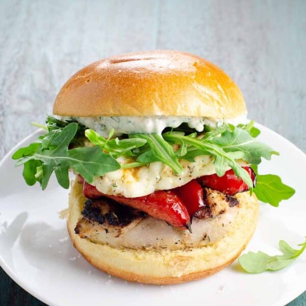 Grilled Chicken Sandwiches with Halloumi 780 | Umami Girl