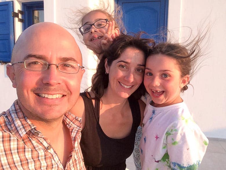 Oia Santorini Greece Cope Family Holiday Card 780 | Umami Girl