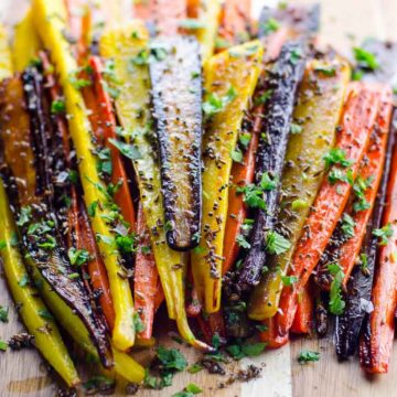 -Rainbow Roasted Carrots with Mustard and Cumin Seeds 780 | Umami Girl