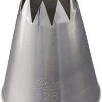 Ateco # 828 - Open Star Pastry Tip .63'' Opening Diameter- Stainless Steel