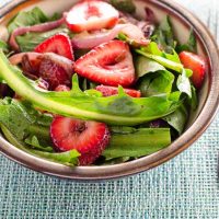 Dandelion Salad with Balsamic Strawberries and Onions 780 | Umami Girl-2