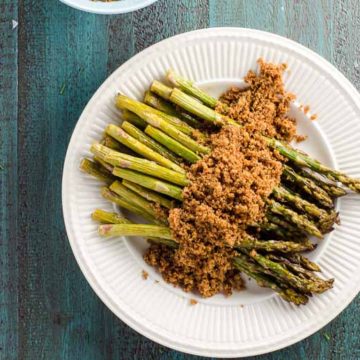 Roasted Asparagus (or Grilled Asparagus) with Buttery Breadcrumbs 780 | Umami Girl