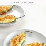 baked jalapeno poppers on plates