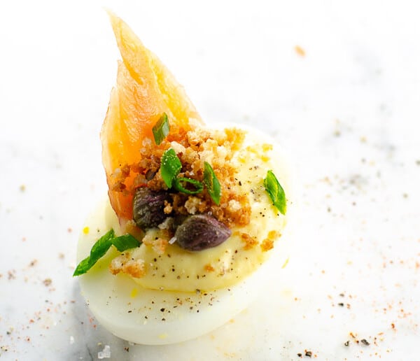 Bagels and Lox Deviled Eggs | Umami Girl 780-2