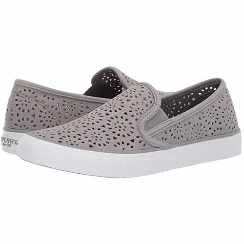 sperry perforated slip ons