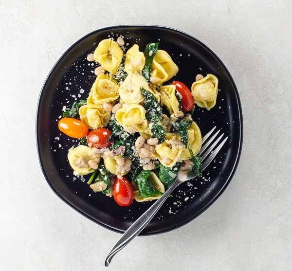 Easy Tortellini Recipe with Spinach | Umami Girl