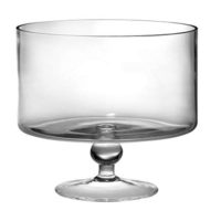 Barski European Beautiful Hand Made Glass Large Trifle Bowl, 9.5"D , 170 oz (over 5 quarts) Clear