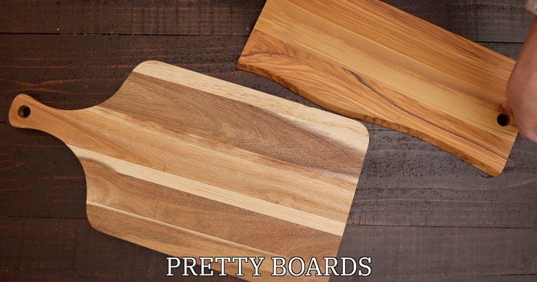 Boards for a cheese platter