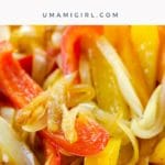 pinterest pin 2 for peppers and onions recipe