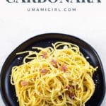 Spaghetti alla Carbonara Recipe Pin 2 _ Umami Girl