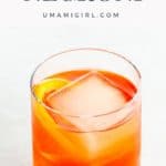 the unusual negroni cocktail