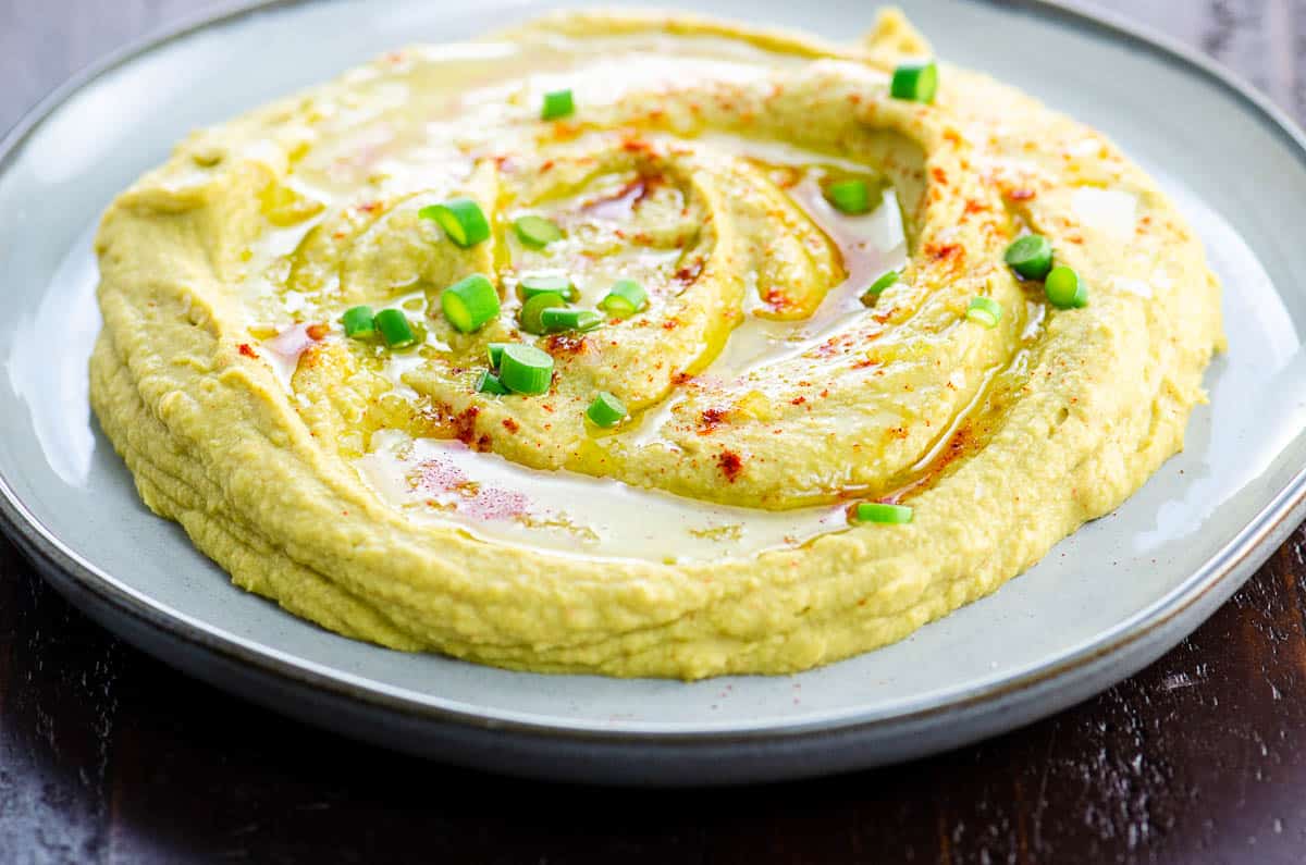 Garlic Scape Hummus (No Tahini) A Quick & Easy Party Trick Umami Girl