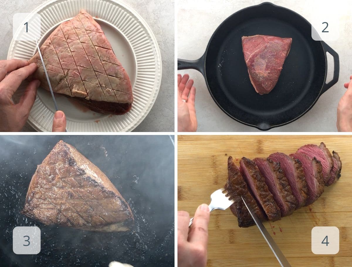 Reverse Sear Sirloin Cap (with Chimichurri) Umami Girl