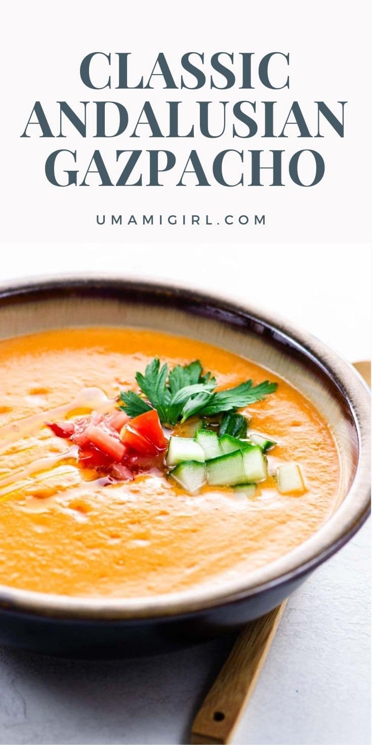 Cold Spanish Soup Andalusian Gazpacho Umami Girl
