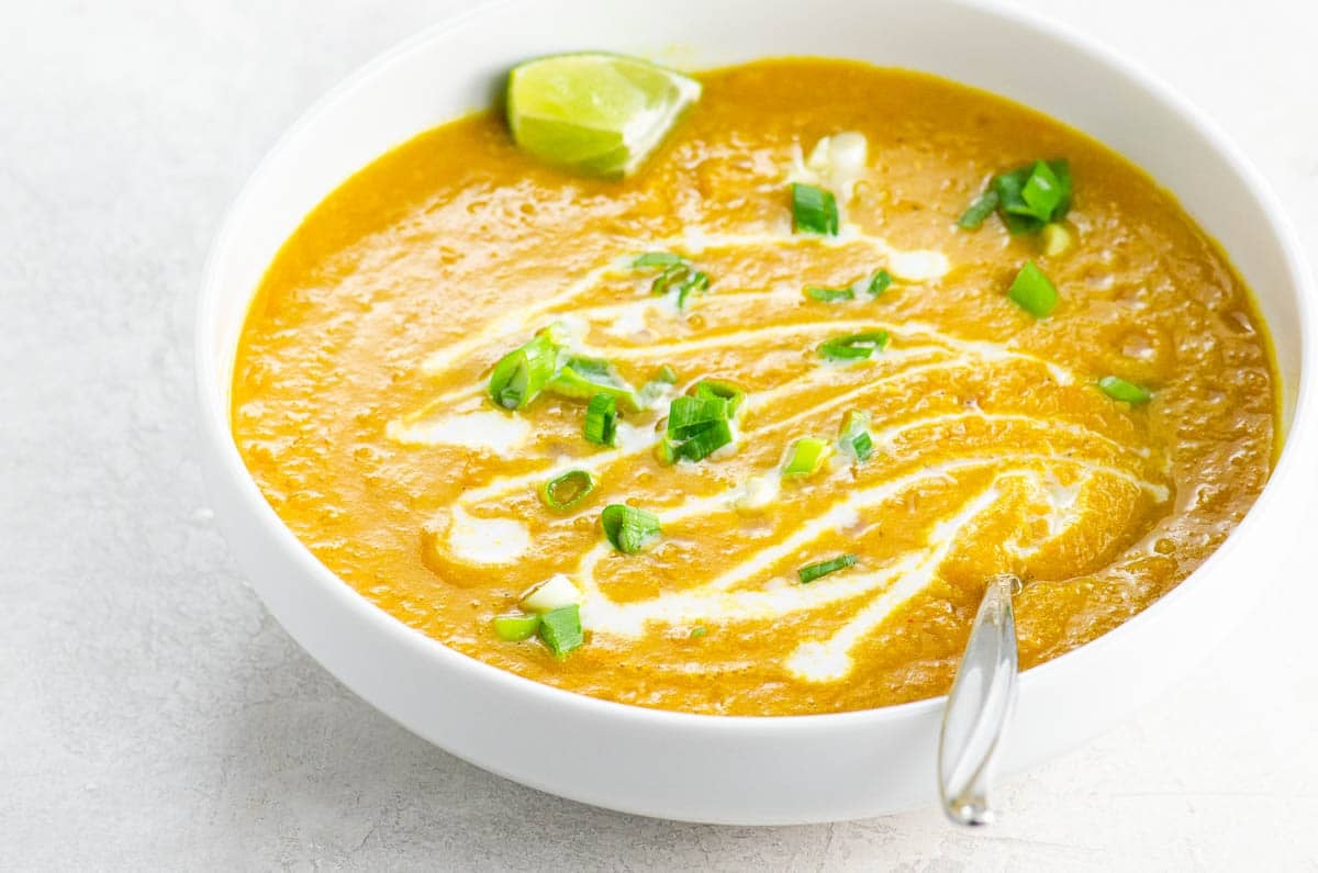 Carrot and Lentil Soup with Cozy Spices Umami Girl
