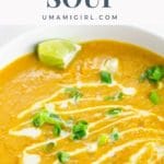 carrot and lentil soup pin