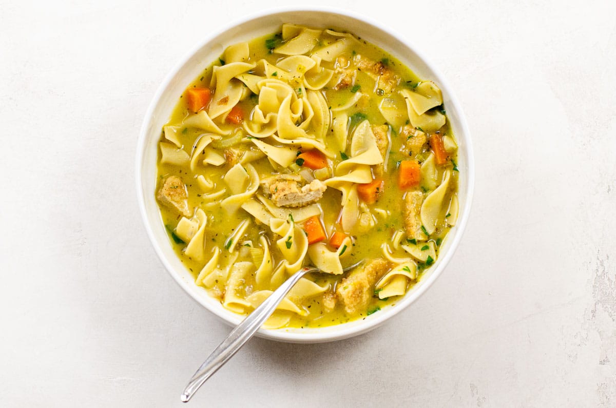 The Best Vegan Chicken Noodle Soup in the Galaxy - Cinnamon Snail