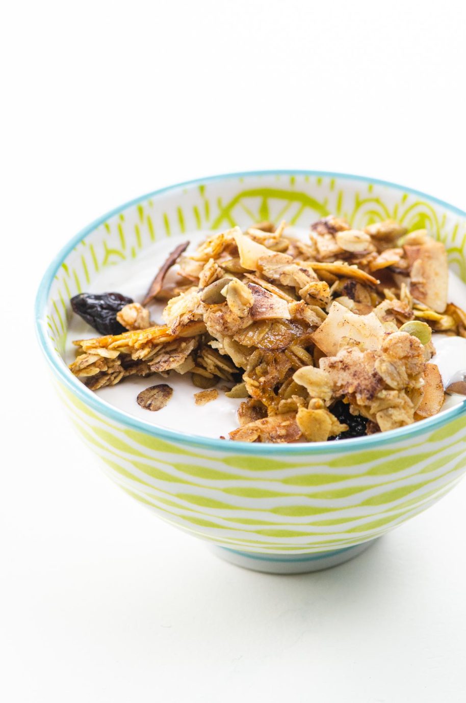 Cinnamon Granola with Almonds, Coconut, and Cherries Umami Girl