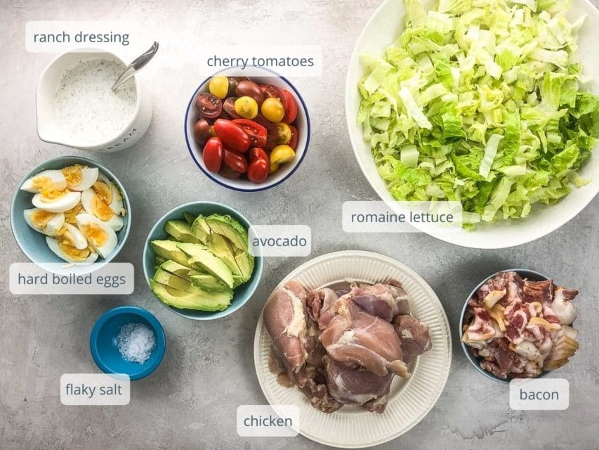 Cobb Salad with Ranch Dressing (Keto & GlutenFree) Umami Girl