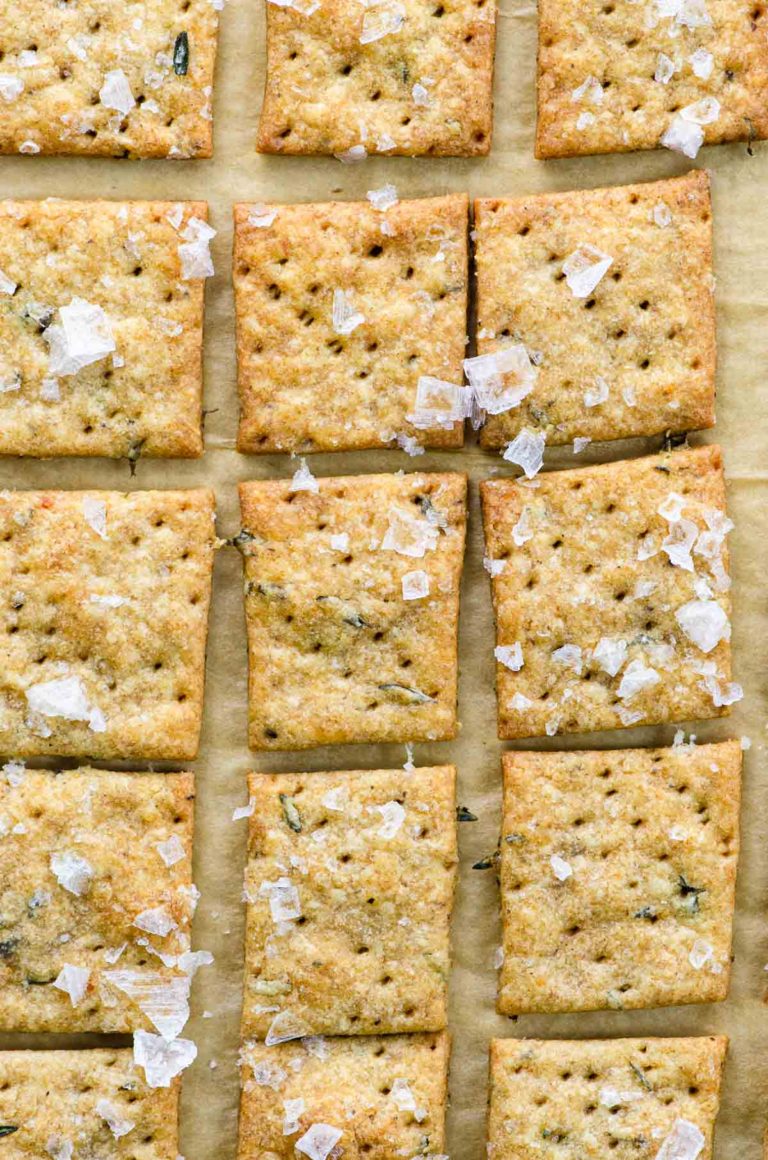 Sourdough Crackers with Thyme, Truffle, & Pecorino Umami Girl