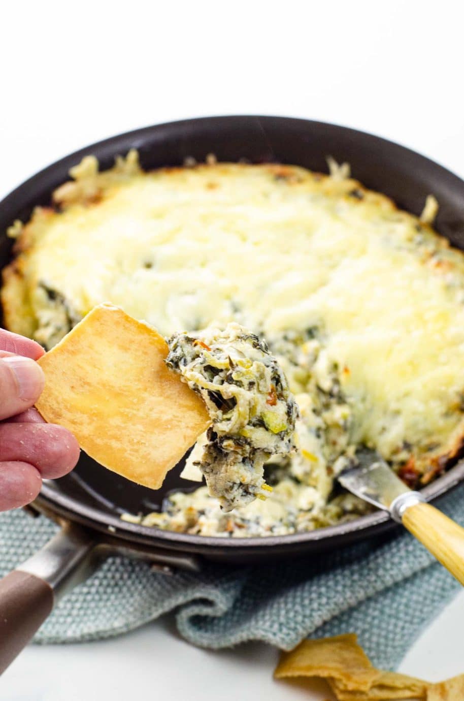 Hot Spinach Leek Dip (or Ramp Dip) is Creamy, Savory Joy Umami Girl