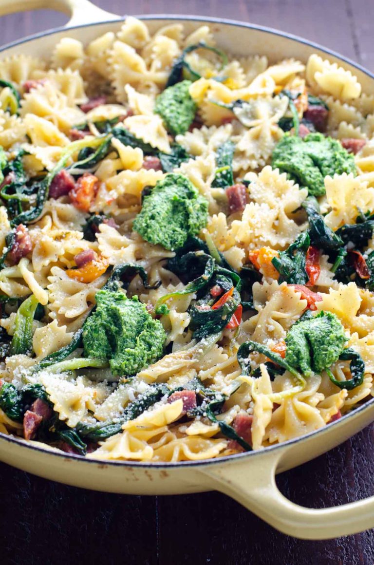 Ultimate Pasta with Ramps & Soppressata Umami Girl