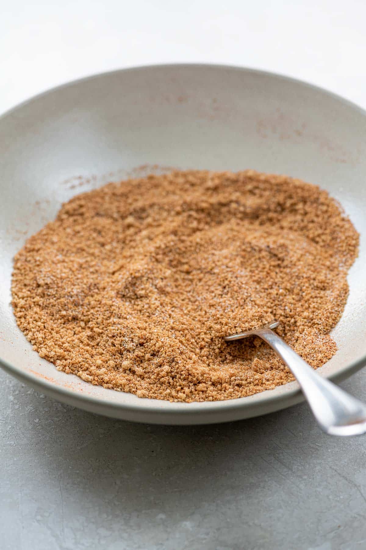 best bbq rib rub in a bowl with a fork