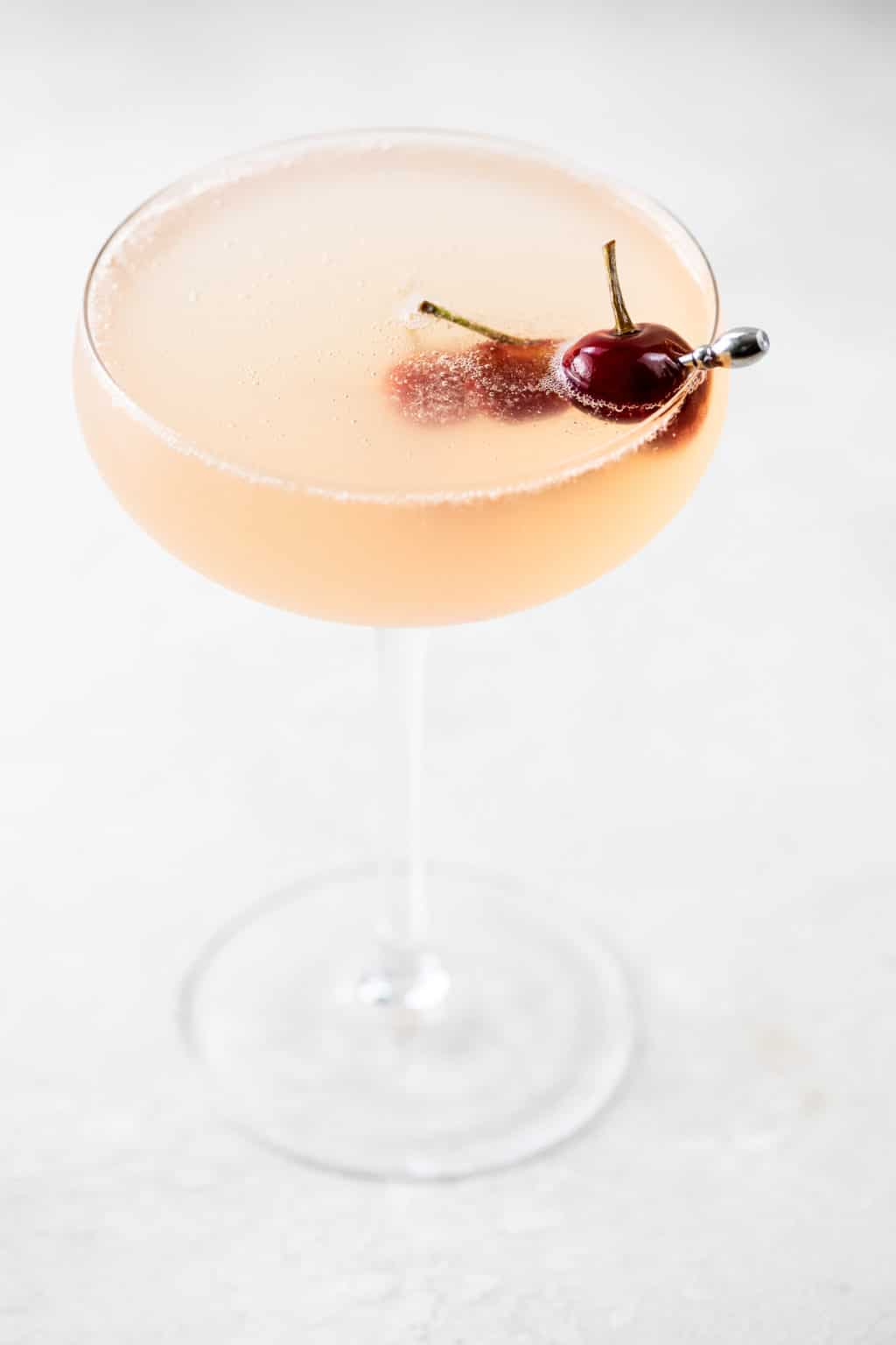 Sour Cherry Cocktail A Seasonal French 75 Umami Girl
