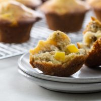 master muffin with mix-ins on a plate