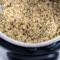 basmati brown rice in an instant pot