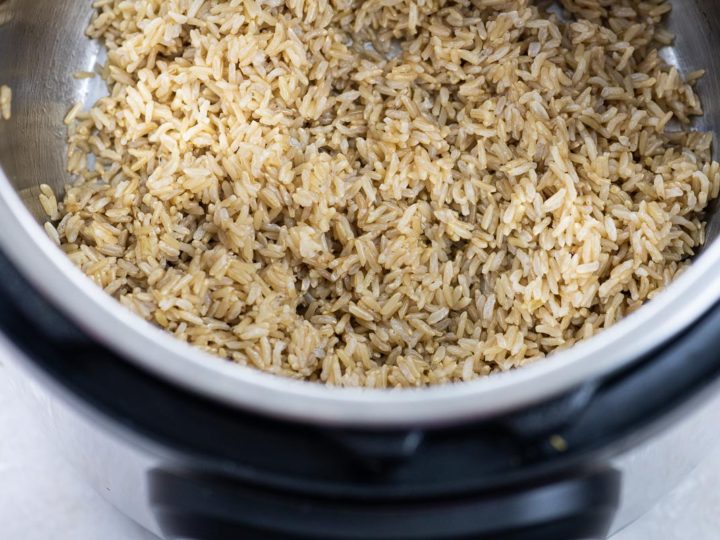 basmati brown rice in an instant pot