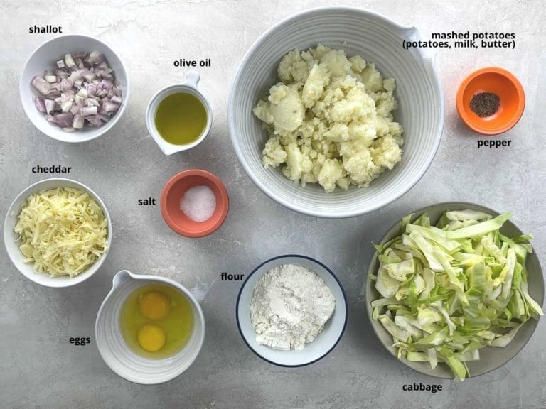 Colcannon Cheddar Skillet Cakes - Umami Girl